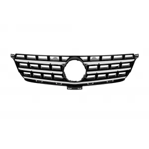 Front A Design Line bumper suitable for Mercedes ML W166 2011-2015 with chrome/black 3-spoke grille