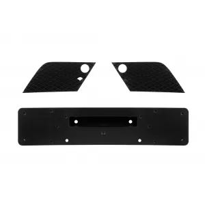 Front A Design Line bumper suitable for Mercedes ML W166 2011-2015 with chrome/black 3-spoke grille