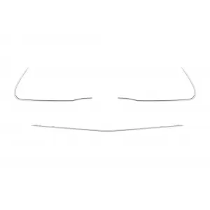 Front A Design Line bumper suitable for Mercedes S-class W223 after 2020 with chrome/black grille