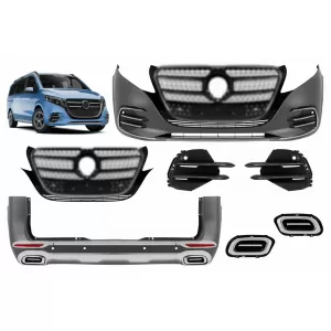 image-23-Un kit de tuning estilo facelift Design Line 25 adecuado para Mercedes V-Class W447 2016-2023 - sin cambiar los faros