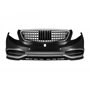 Front MB design style bumper suitable for Mercedes V-Class W447 2014-2023 with chrome elements