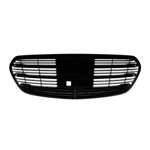 Black grille suitable for Mercedes S-Class W223 after 2020 with opening for camera
