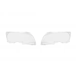 Headlight glass set suitable for BMW 3 Series E46 Coupe, Cabriolet 1998-2002, left and right