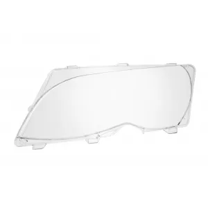 Headlight glass set suitable for BMW 3 Series E46 sedan, touring 2001-2005, left and right