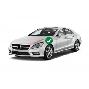 Headlight glass set suitable for Mercedes CLS C218 2011-2014, left and right
