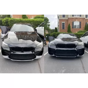 Front-M5-Stoßstange Typ G30 mit Nieren geeignet für BMW 5er Reihe F10 Limousine, F11 Touring 2011-2017-image-6147992