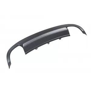 S5-Typ Diffusor mit verchromten Endrohren geeignet für die Standard-Heckstoßstange des Audi A5 Coupé, Cabriolet, 2 Türen 2012-2016 -oo--oo--image-6148370