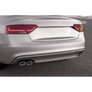 S5-Typ Diffusor mit verchromten Endrohren geeignet für die Standard-Heckstoßstange des Audi A5 Coupé, Cabriolet, 2 Türen 2012-2016 -oo--oo--image-6148378