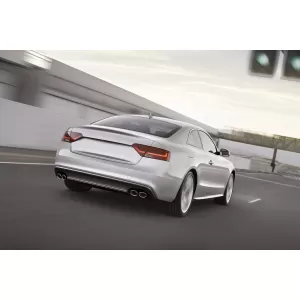 S5-Typ Diffusor mit verchromten Endrohren geeignet für die Standard-Heckstoßstange des Audi A5 Coupé, Cabriolet, 2 Türen 2012-2016 -oo--oo--image-6148379
