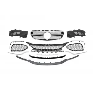 Front A Design Stoßstange geeignet für Mercedes E-Klasse W212 Limousine, S212 Kombi 2014-2016 mit PDC, für originale E63 A Design-image-6148608
