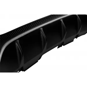GLE63 Typ Diffusor mit verchromten Endrohren für den hinteren A Design Stoßfänger geeignet für Mercedes GLE W166 2015-2019 -oo--oo-, mit verchromtem Zierleisten-image-6148829