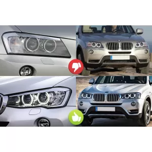 Headlight glass set suitable for BMW X3 F25 2014-2017