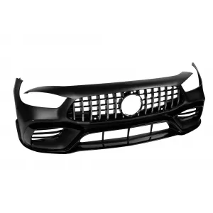 Front A Design Stoßstange Typ GT63 mit Chrom/Schwarz Kühlergrill Typ GT geeignet für Mercedes A Design GT 4-Türer Coupe nach 2019-image-6149293