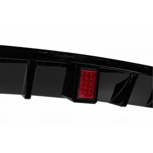 M Performance Design Design Diffusor geeignet für den hinteren M Stoßfänger des BMW 5er F10 Limousine 2010-2017 mit dritter Bremsleuchte, schwarz lackiert -oo--oo--image-6150192