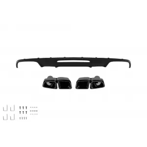 image-73-CLS63 A Design diffúzor fekete végekkel, Mercedes CLS W218 2011-2018 standard hátsó lökhárítóhoz -oo--oo-
