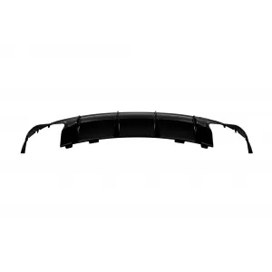 Diffusor mit schwarzen Endrohren Typ CLA45 geeignet für den hinteren A Design Stoßfänger am Mercedes CLA C117 2016-2018, schwarz lackiert, -oo--oo--image-6150359