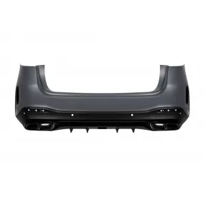 Un pack design type GLE63 adapté pour Mercedes GLE SUV W167 2018-2023, avec des éléments en laque noire, des phares LED et des feux arrière LED-image-6150716