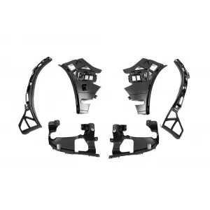 Un pack design type GLE63 adapté pour Mercedes GLE SUV W167 2018-2023, avec des éléments en laque noire, des phares LED et des feux arrière LED-image-6150739