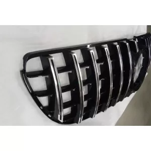 Grille style GT chrome/noir adapté pour Mercedes GLS X166 2016-2019 avec ouverture pour caméra - support cassé sur le côté droit-image-6151327