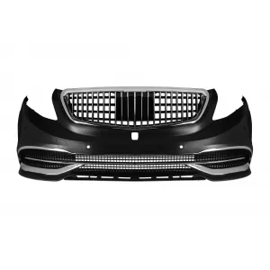 image-30-Első lökhárító MB design Mercedes V-osztály W447 2014-2023 króm elemekkel
