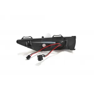 LED turn signals suitable for side mirrors on Ford Fiesta hatchback after 2017 with 3 or 5 doors, with chrome base