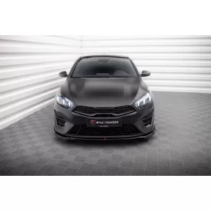 Maxton Design version 1 spoiler Kia Proceed, Ceed 2022- utáni GT első lökhárítóhoz, fekete lakk-image-6151519