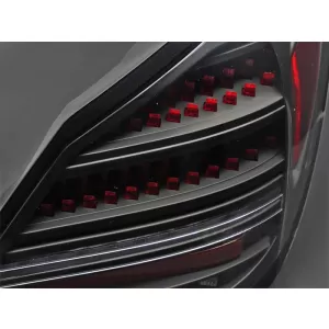 LED tuning hátsó lámpa szett Mercedes C-osztály W205 sedan 2014-2021, fekete alap, dinamikus irányjelzővel, bal és jobb-image-6152160