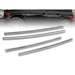 image-33-Fényvisszaverők Mercedes G-osztály W464 A Design oldalsó díszlécekhez 2018-tól, első és hátsó