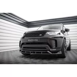 Spoiler Maxton Design adatto per paraurti anteriore del Land Rover Discovery HSE dopo il 2017, verniciato di nero-image-6153182