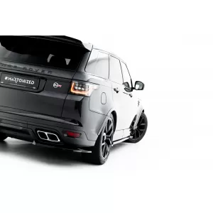 Estensioni laterali Maxton Design adatte per paraurti posteriore SVR su Land Rover Range Rover Mk2 Facelift 2018-2022, verniciato nero-image-6153197