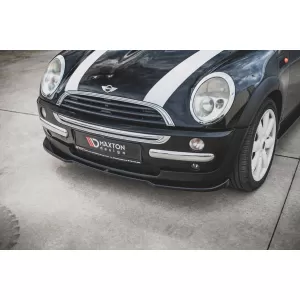Maxton Design spoiler suitable for front bumper of Mini Cooper, One R50 2001-2006, matte black