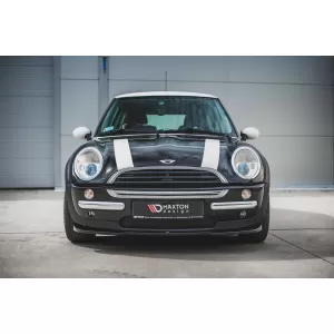 Maxton Design spoiler suitable for front bumper of Mini Cooper, One R50 2001-2006, matte black