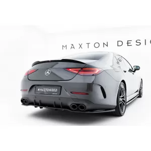 Spoiler Maxton Design Tipo A Design adatto per Mercedes CLS C257 bagagliaio dopo il 2018, verniciato di nero-image-6153389