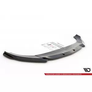 Spoiler Maxton Design adatto per paraurti A Design, A Design-Line anteriore su Mercedes GLE Coupe C167, SUV W167 2019-2023, verniciato nero-image-6153515