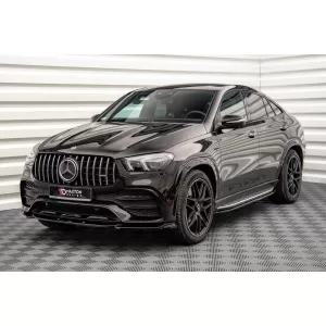 Spoiler Maxton Design adatto per paraurti A Design, A Design-Line anteriore su Mercedes GLE Coupe C167, SUV W167 2019-2023, verniciato nero-image-6153518