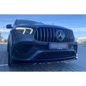 Spoiler Maxton Design adatto per paraurti A Design, A Design-Line anteriore su Mercedes GLE Coupe C167, SUV W167 2019-2023, verniciato nero-image-6153521