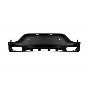 Diffusore di tipo GLC63 con terminali neri adatto per paraurti posteriore A Design su Mercedes GLC Coupe C253 2016-2022 -oo--oo-, con finitura nera-image-6156947