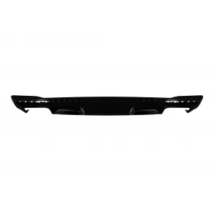 S4 type diffuser suitable for rear S line bumper on Audi A4 sedan, wagon 2020-2022, black lacquer -oo--oo--image-6261051