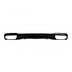 Diffusore di tipo E63 con terminali neri adatto per paraurti posteriore A Design sulla Mercedes E-Class W213 dopo il 2016 -oo--oo-, con finitura nera-image-6158527