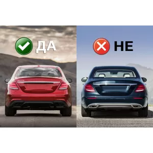 Diffusore di tipo E63 con terminali neri adatto per paraurti posteriore A Design sulla Mercedes E-Class W213 dopo il 2016 -oo--oo-, con finitura nera-image-6158531