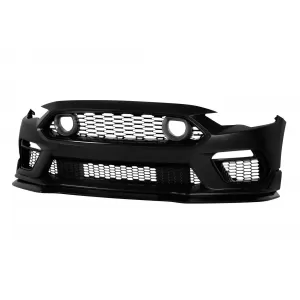 Paraurti anteriore tipo Mach 1 con luci LED nella griglia adatto per Ford Mustang 2018-2022-image-6161653