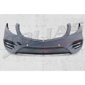 image-29-Paraurti anteriore per Mercedes Classe V W447 2014-2019 Sport Line Design Griglia inferiore