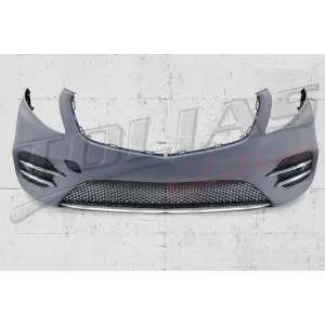 image-50-Paraurti anteriore per Mercedes Classe V W447 2014-2019 Sport Line Design Griglia inferiore