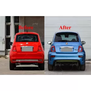 Kit carrozzeria per Fiat 500 Facelift 2016-2024 paraurti tetto spoiler-image-6328252