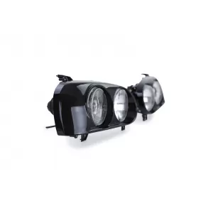 Fari doppi DE H1 H3 neri adatti per VW Golf 3 91-97-image-6190381