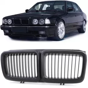 Sport grille front grill black for 7 Series BMW E32 1986-1994