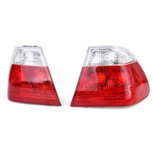 Red white tail lights fits for 3 Series BMW E46 sedan 98-01