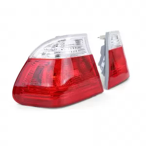 Red white tail lights fits for 3 Series BMW E46 sedan 98-01