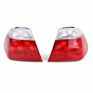 Red white tail lights fits for 3 Series BMW E46 sedan 98-01