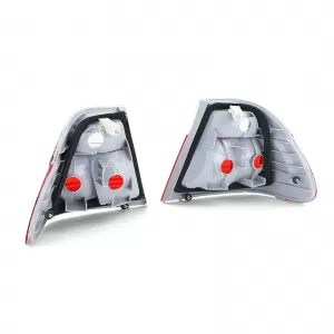 Red white tail lights fits for 3 Series BMW E46 sedan 98-01